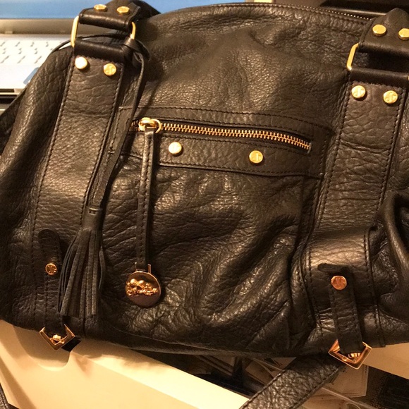 Jenrigo Handbags - JENRIGO Black leather large made in Italy purse.